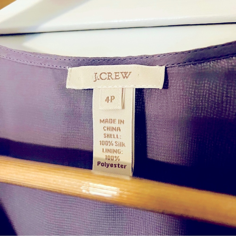 J. Crew Silk Ruffled Sleeveless Top - Picture 2 of 8